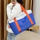 thumbnail image 1 of Bolsa de viaje Oxford de color contrastante para mujer para vacaciones (azul claro) Ehuebsd Para Estrenar, 1 of 7