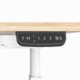 thumbnail image 2 of Bordeaux Electric Stand Desk | Sit Stand Desk with Black Frame and Cherry Wood Red Table Top | Stand up Desk for Home and Office, 2 of 5