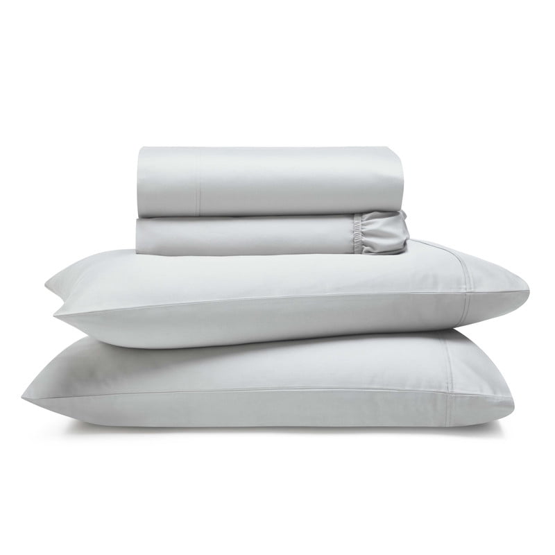 Superior Apus 100% Cotton 15" Deep Pocket Sheet Set, California King, Silver
