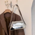 thumbnail image 3 of Bolso de hombro Motelader Y2K Leather Silver Metallic para mujer, 3 of 5