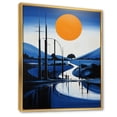 thumbnail image 2 of Designart "Scenic Views of a Modern Blue Bridge III" Cityscapes Floater Framed Canvas Print, 2 of 7