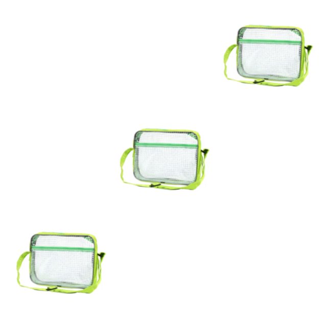 kurtrusly Sac à Outils Portable en PVC pour Rangement d'Outils Transparent, Sac à Outils Antistatique Résistant à l'Eau Vert 3Ensemble