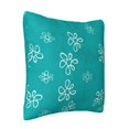 thumbnail image 2 of ZICANCN Cyan Spring Flowers Decorative Throw Pillow Covers, Bed Couch Sofa Decorative Knit Pillow Covers for Living Room Farmhouse 18"x18", 2 of 8