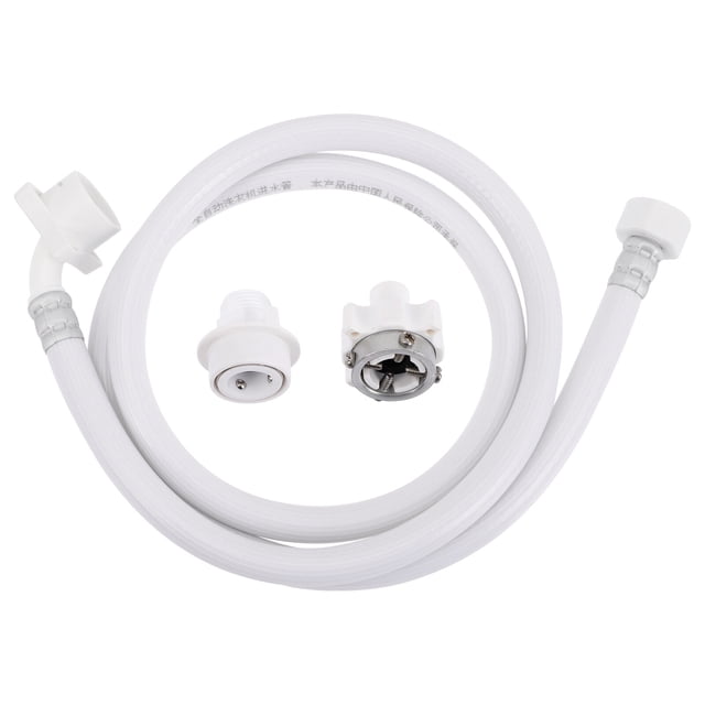KAKOWELY 1 Set PVC Washing Machine Water Inlet Hose Length White Water Inlet Supply Line,59.06X"X1.38"X1.38"