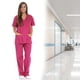 thumbnail image 5 of Conjuntos de uniforme médico para mujer Uniformes médicos de seis bolsillos (cuello en V con pantalón cargo), 5 of 5