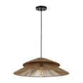 thumbnail image 5 of SAFAVIEH Brunia LED Natural Paper Pendant Light with Brown Shade, 5 of 8