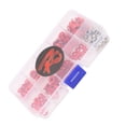 thumbnail image 3 of RC Flat Washer, 125 Pcs Anodic Oxidation Treatment RC Screw Washer Kit Aluminum Alloy  For 1/8 RC Car For RC Automobile Blue,Red,Gold, 3 of 8
