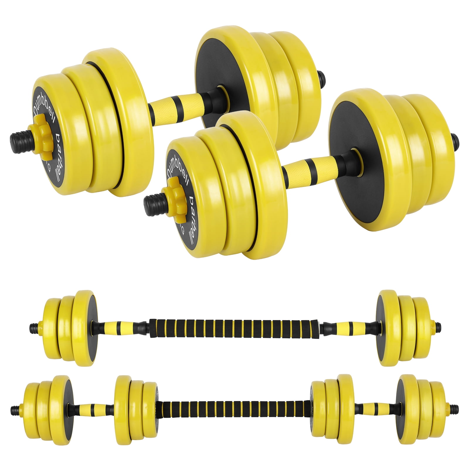 Adjustable Dumbbell Set, Men's And Women's Fitness Free Weight Dumbbell Set, 44 Pounds Of Non-Slip Neoprene Hand
