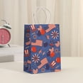 thumbnail image 4 of Uklsqma Independence Day Gift Bags | 12 Pack Red White Blue Kraft Paper Tote Bags | Durable Twisted Rope Handles | Large Capacity Square Bottom | Fourth of July Party Favor Bags | Gift Packaging Sho, 4 of 6
