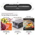 thumbnail image 4 of Scelleuse sous Vide pour Conservation Professionnelle, Machine Compacte de Scellage Alimentaire Automatique avec Modes Réglables et Pompe à Vide Robuste, 4 of 6