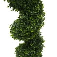 thumbnail image 2 of Vickerman 4' Artificial Potted Green Boxwood Spiral Tree., 2 of 7