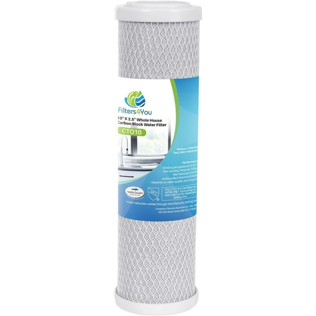 – 1 Pack Carbon Block Water Filter Cartridge Compatible with Watts WCBCS975RV Models – Removes Bad Taste and Odor – Whole House Replacement Filter Cartridge