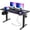 Black, variant on Amadwell 55" Electric Height Adjustable Standing Desk, 27.6" Deep Work Table with Cable Management, Home Office Desk
