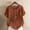 Brown, variant on HOMBOM Womens Tops Trendy Boho Black Short Sleeve Loose Graphic Casual Cotton Linen Blouse for Ladies