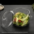 thumbnail image 2 of Double Ear Bowl Glass with Lid High Borosilicate Heat Glass Bowl Glass Salad Bowl Household Home Tableware, 2 of 4