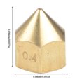 thumbnail image 4 of Baohd Nozzle Brass Anti-corrosion Low Thermal Conductivity 3D Printer Accessory Thread M6X0.75 Replacement for Tiertime, 4 of 6