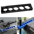 thumbnail image 2 of Vise Jaw Bike Front Fork Hub Clamp Rear Shock Fixture Durable Aluminum Alloy, Lightweight Sturdy Reliable Portable Multipurpose Repair Tool Black 34 To 44, 2 of 10