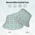 thumbnail image 5 of Disketp Cute Corgi Head Print Reflective Bucket Hat Beach Hat Summer Travel Sun Hats Fisherman Cap, 5 of 8