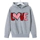 thumbnail image 3 of Sudadera con capucha y estampado de corazón de San Valentín, sudadera de manga larga para niños y niñas, chaqueta para niñas de talla mediana y grande., 3 of 7
