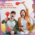 thumbnail image 3 of BlinkLLX 4 Pieces Jumbo Hand Clappers 11 Inch Noise Makers Party Favors Giant Large Hand Clappers Noise Makers for Sporting Events Cheers Ball Dance Basketball Football Noisemakers (Red), 3 of 14