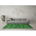 thumbnail image 3 of Ahgly Company Indoor Round Oriental Emerald Green Industrial Area Rugs, 4' Round, 3 of 4