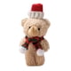 thumbnail image 2 of Adorno de oso de peluche para árbol de Navidad, coleccionable, para acurrucarse bufanda roja verde A, 2 of 8