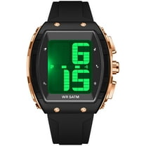 Findtime Digital Watches for Elderly Men Large Face Voice Talking White Watch with English Speaking LED Backlight Big Number Easy to Read Timer Alarm Waterproof