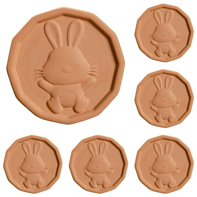 6PCS Brown Sugar Saver and Softener Disc - Terracotta Brown Sugar Keeper for Food Storage Containers | Reusable Moisture Control Disc Natural Sugar Softener Alternative Keep Brown Sugar Fresh