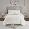 thumbnail image 3 of Bedding Sets 3 Piece Tufted Cotton Chenille Floral Comforter Set Off-White King/Cal King,Bed Sets, 3 of 11