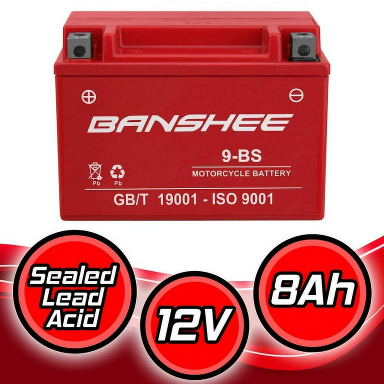 Akan☆ Banshee YTX9-BS Motorcycle Battery Compatible with Kawasaki ZX636