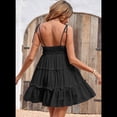 thumbnail image 4 of Vestidos de Verano para Mujer, Vestidos para Invitadas de Boda, Vestidos Playeros de Tirantes Finos, Vestido Bohemio Fluido, Negro L, 4 of 6