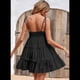thumbnail image 4 of Vestidos de Verano para Mujer, Vestidos para Invitadas de Boda, Vestidos Playeros de Tirantes Finos, Vestido Bohemio Fluido, Negro L, 4 of 6