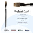 thumbnail image 2 of Creative Mark Hamburg Premiere Professional Oil Painting Brushes - Flat #20 Oil Paint Brush - Handmade in Germany, Natural & Synthetic Hair Blend, Long Triple-Lacquered Birch Handle, 2 of 7