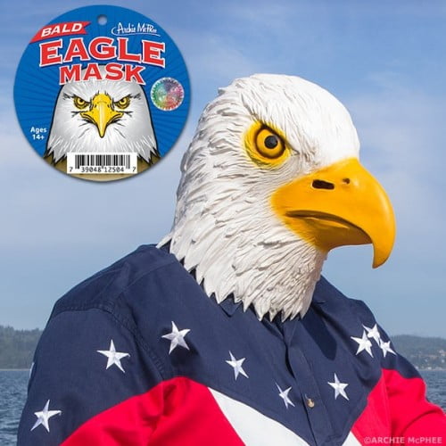 American Eagle Adult Plastic Mask 