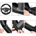 thumbnail image 2 of Fit Chevy Impala 2006-2013 Black Leather Steering Wheel Cover Pack of 1, 2 of 11