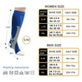 thumbnail image 2 of Adult Women Breathable Rugby Socks Nylon Nursing Stockings Sports Socks Cycling Socks Running Socks Compression Socks BLUE XXL, 2 of 8