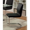 thumbnail image 2 of Lodia I Contemporary Side Chair With Black Pu Set of 2 - Saltoro Sherpi, 2 of 3