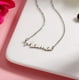 thumbnail image 3 of Zhuge Regalos para el día de la madre para mamá Collares para mamá Regalo de cumpleaños para mamá Collar con letras de acero inoxidable (oro rosa), 3 of 5