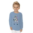 thumbnail image 2 of Awkward Styles Halloween Toddler Long Sleeve Shirt Zombie Unicorn Dance Kids T-Shirt, 2 of 5