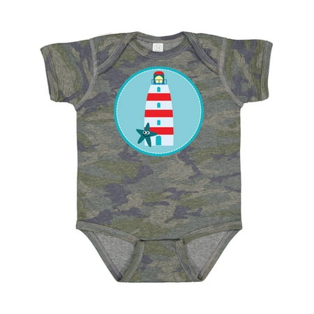 

Inktastic Lighthouse Nautical Beach Gift Baby Boy or Baby Girl Bodysuit