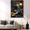 thumbnail image 5 of Xoloitzcuintli Dog and Guitar Picture Poster Unframe, Xoloitzcuintli Dog Canvas Frame Ready to Hang - Gifts For Women - Gifts For Women, 5 of 6