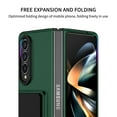 thumbnail image 3 of SaniMore for Samsung Galaxy Z Fold 4 7.6 inch Slim Case, Military Grade Shockproof Hard PC Cover Built-in Invisible Folding Bracket Kickstand Thickened Lens Frame for Samsung Z Fold 4, Green, 3 of 11