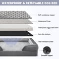 thumbnail image 4 of Cama ortopédica para perros INVENHO Large XL, lavable e impermeable, 4 of 7