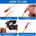 thumbnail image 2 of 15Pcs Semi-Insulated Piggyback Spade Connectors, Spade Assortment Kit, 2 of 5