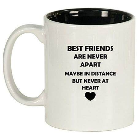 Ceramic Coffee Tea Mug Cup Best Friends Long Distance Love (Gifts For Your Long Distance Best Friend)
