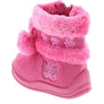 thumbnail image 3 of Kali Footwear Girls Zello Butterfly Glitter Pom Pom Boots, 3 of 7