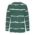 thumbnail image 6 of Babysbule Tops for Women Women's Casual Striped Sweatshirts Thermal Crewneck Long Sleeve T-Shirts Loose, 6 of 6