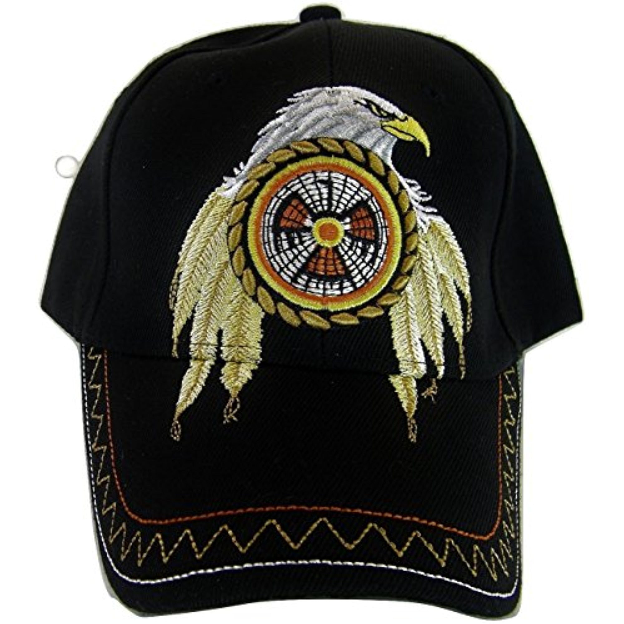 Native Pride Eagle with Target Men's Adjustable Baseball Cap (Black