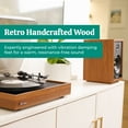 thumbnail image 4 of Electrohome Montrose Record Player Stereo System, 4" Bluetooth Powered Bookshelf Speakers, Belt-Drive Turntable with Audio-Technica Stylus, Speed Control Motor, Built-in Preamp, Wood Plinth, 4 of 8