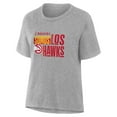 thumbnail image 2 of Women's Gray Atlanta Hawks Noches Training T-Shirt, 2 of 3